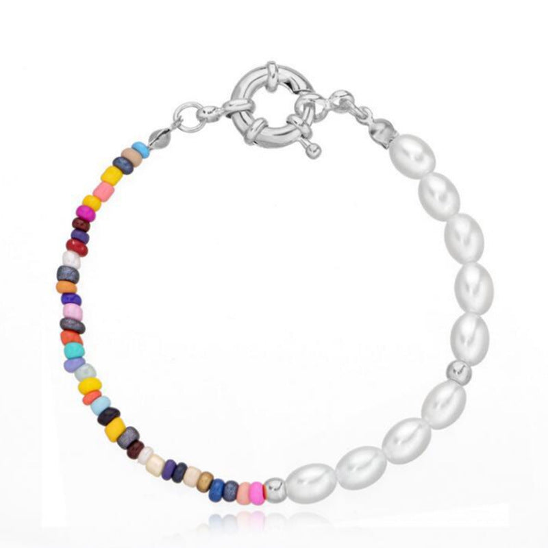 Seed Beads Bracelets Bohemian Oval Pearl