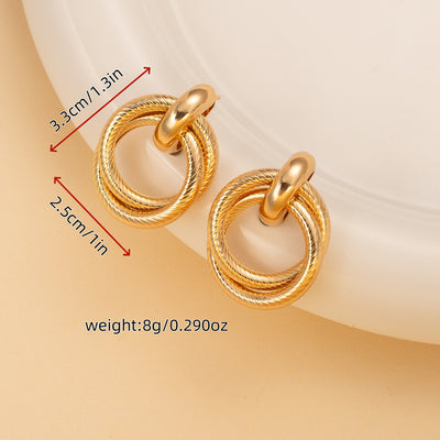 Knotted Retro Multi-layer Ring Twisted Twist Texture