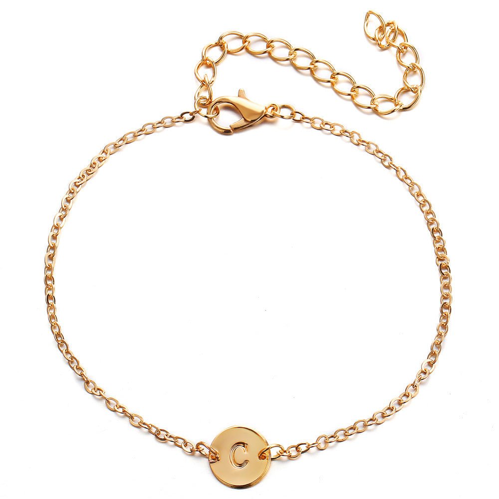 Gold Color Alloy Letter