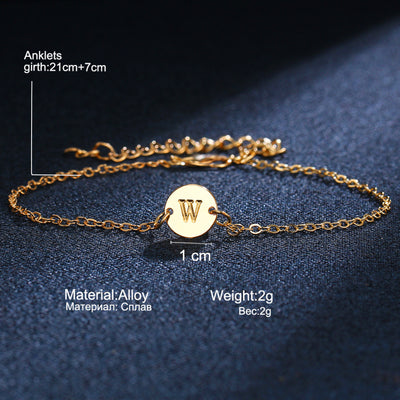 Gold Color Alloy Letter