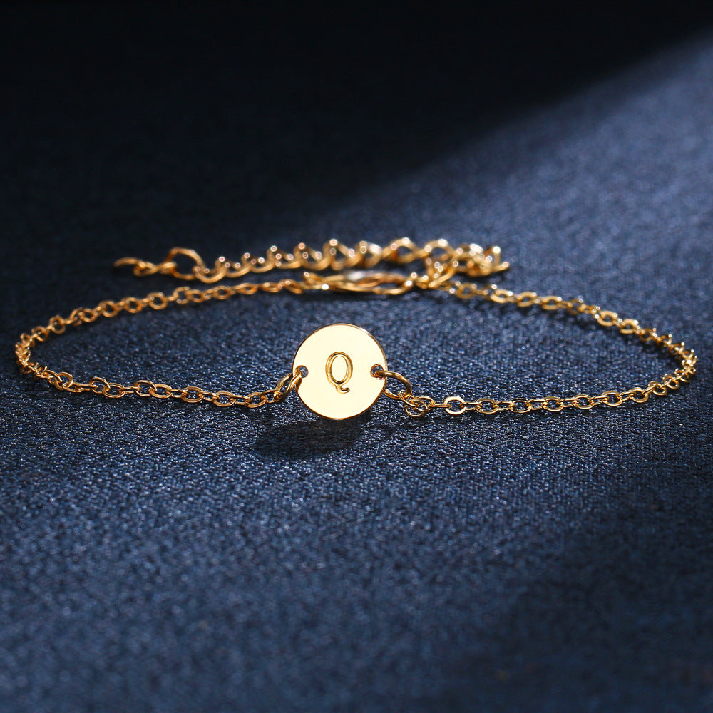 Gold Color Alloy Letter