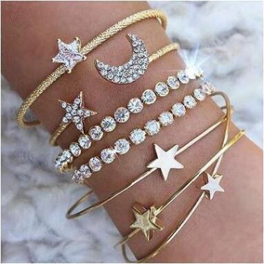 Moon Stars Cuff