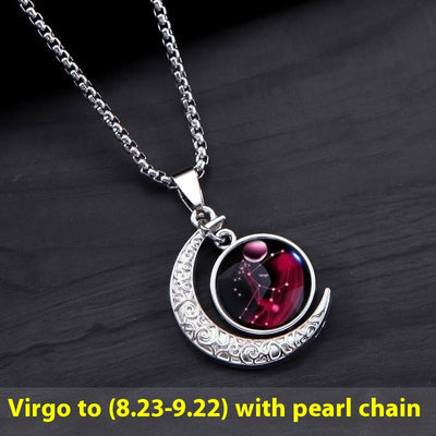 12 Constellation Moon Star Glowing