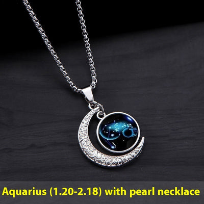 12 Constellation Moon Star Glowing