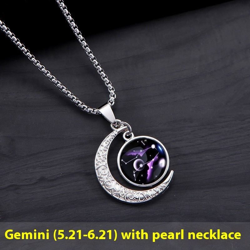 12 Constellation Moon Star Glowing