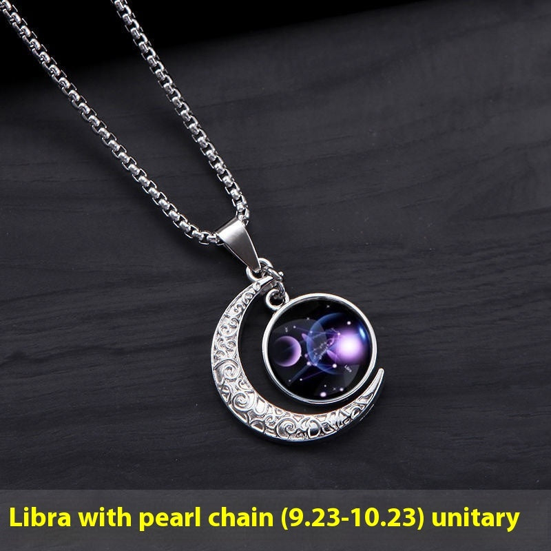 12 Constellation Moon Star Glowing