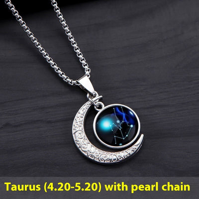 12 Constellation Moon Star Glowing