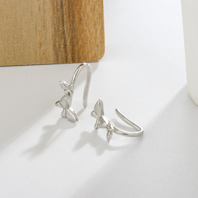Double Butterfly Stud