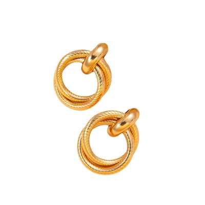 Knotted Retro Multi-layer Ring Twisted Twist Texture