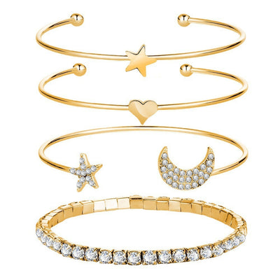 Moon Stars Cuff