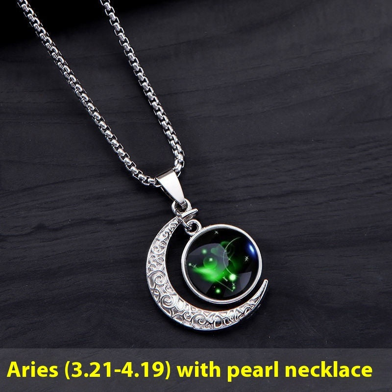 12 Constellation Moon Star Glowing