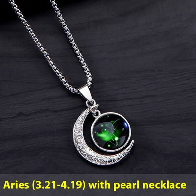 12 Constellation Moon Star Glowing