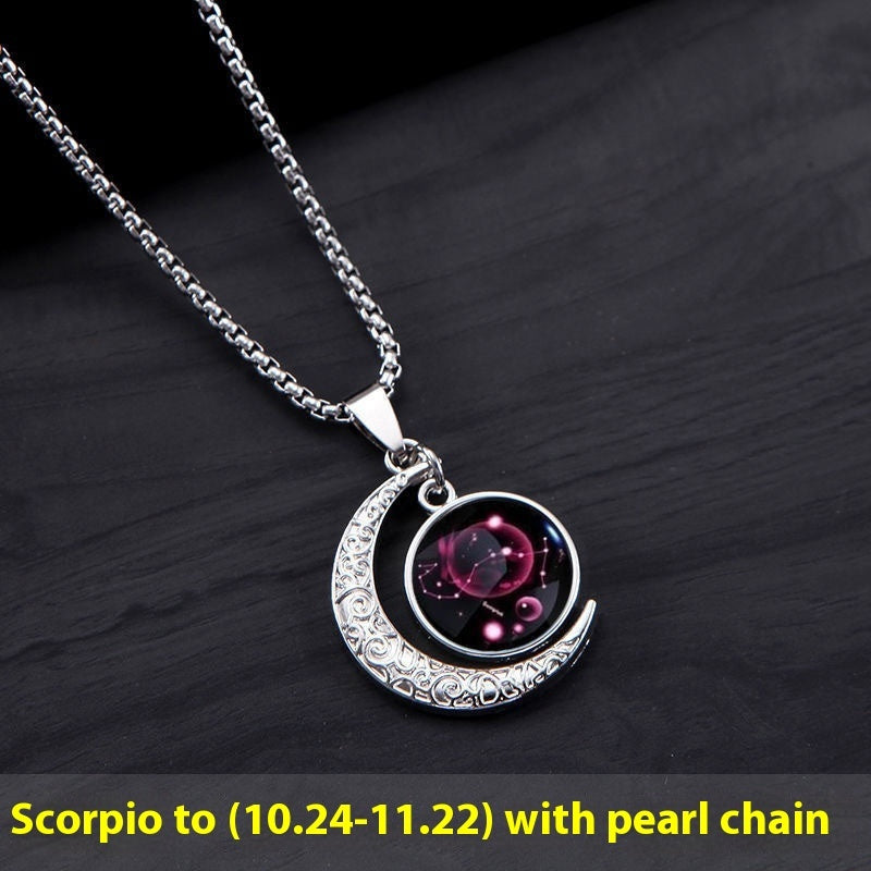 12 Constellation Moon Star Glowing