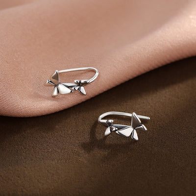 Double Butterfly Stud